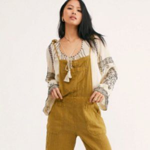 Free People Natural Sights Overalls